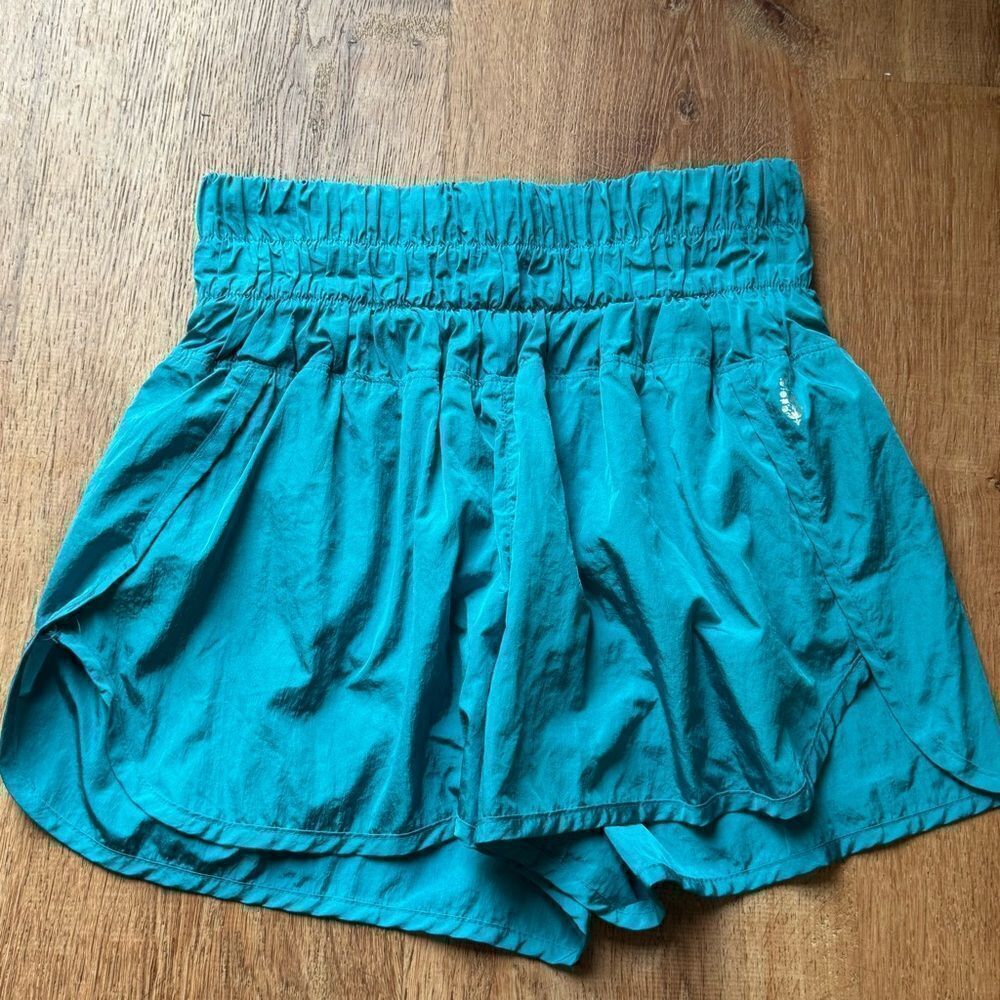 Free People FP Movement The Way Home Blue Athletic Shorts Women’s Medium